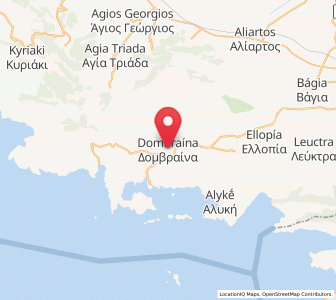Map of Domvraína, Central Greece