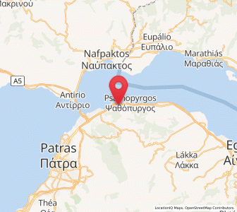 Map of Drépano, West Greece