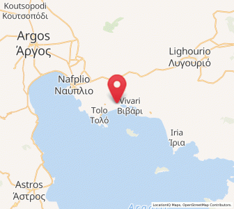 Map of Drépanon, Peloponnese