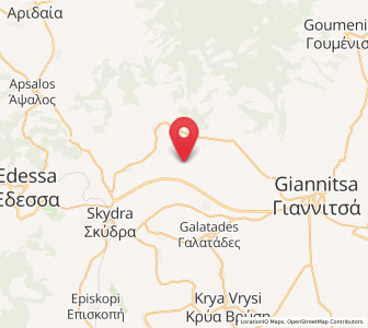 Map of Droseró, Central Macedonia