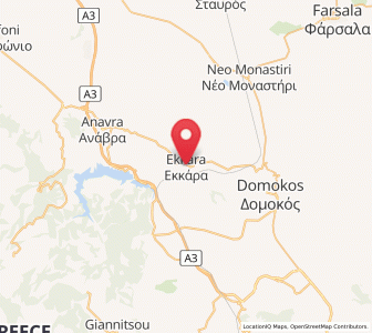 Map of Ekkára, Central Greece