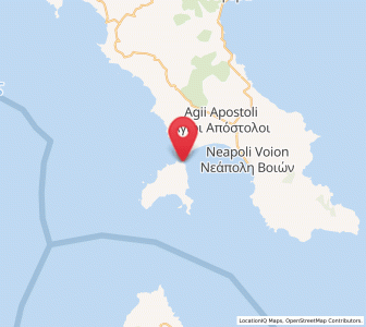 Map of Élafonissos, Peloponnese