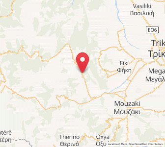 Map of Eláti, Thessaly