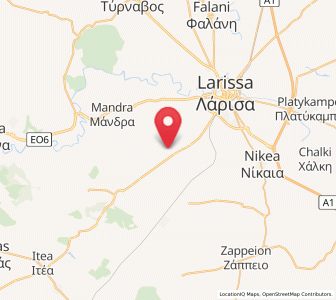 Map of Eleftherés, Thessaly