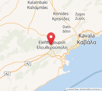 Map of Eleftheroúpolis, East Macedonia and Thrace