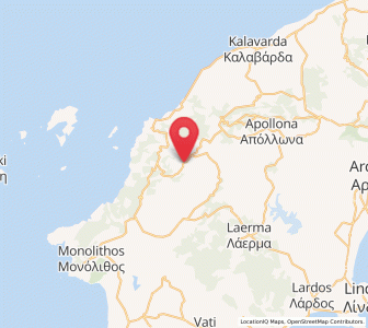 Map of Émponas, South Aegean