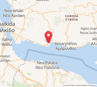 Map of Érétrie, Central Greece