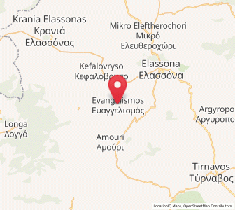 Map of Evangelismós, Thessaly