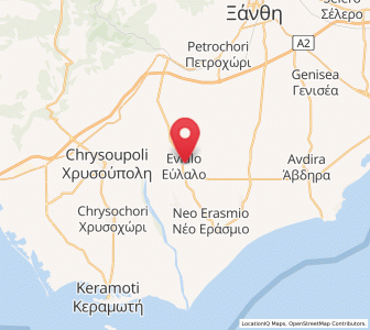 Map of Évlalo, East Macedonia and Thrace