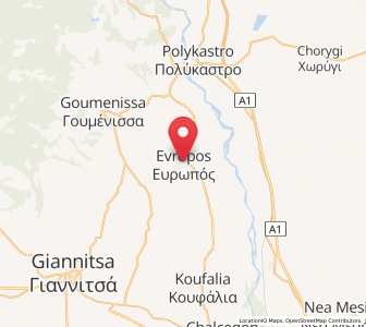 Map of Evropós, Central Macedonia