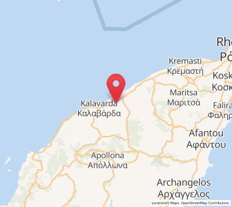 Map of Fanes, South Aegean