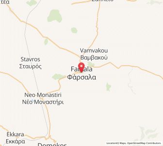 Map of Pharsale, Thessaly