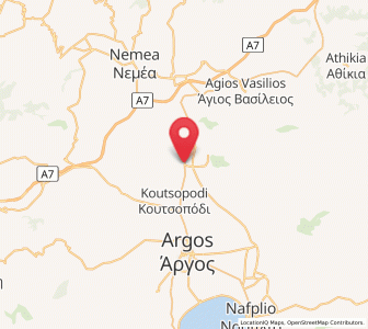 Map of Fíkhtion, Peloponnese