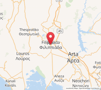 Map of Filippiáda, Epirus