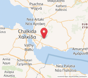 Map of Fílla, Central Greece