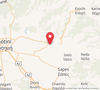 Map of Fillýra, East Macedonia and Thrace