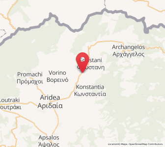 Map of Filóteia, Central Macedonia