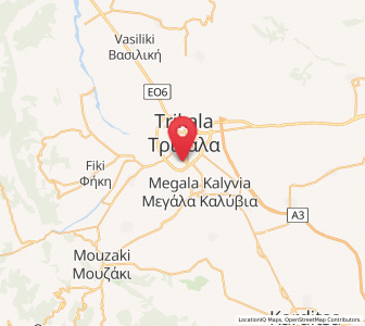 Map of Flamoúli, Thessaly