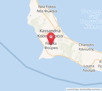 Map of Foúrka, Central Macedonia