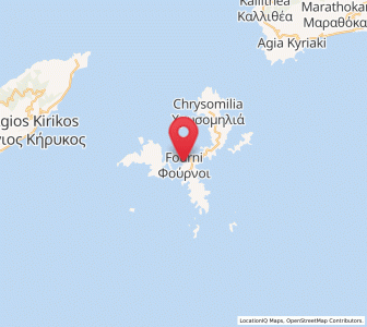 Map of Foúrnoi, North Aegean