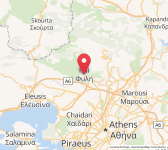 Map of Fylí, Attica