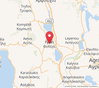 Map of Fyteíes, West Greece