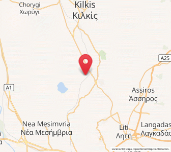 Map of Gallikós, Central Macedonia