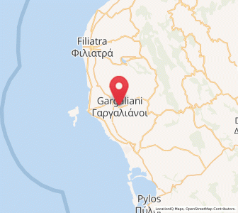 Map of Gargaliánoi, Peloponnese