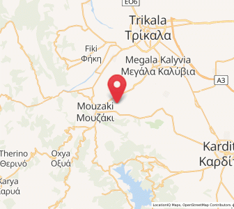 Map of Gelánthi, Thessaly