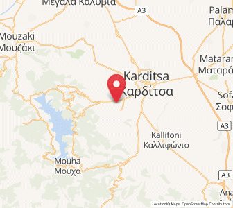 Map of Georgikó, Thessaly