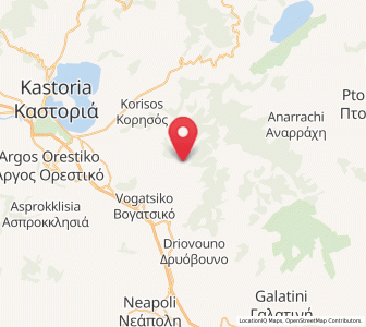 Map of Gérmas, West Macedonia