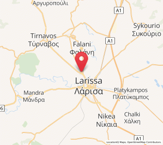 Map of Giánnouli, Thessaly