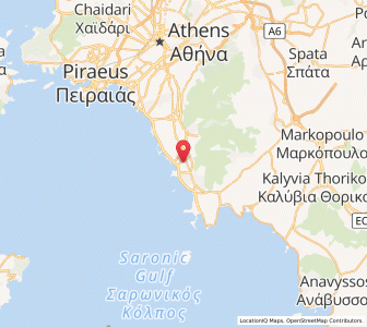 Map of Glyfáda, Attica