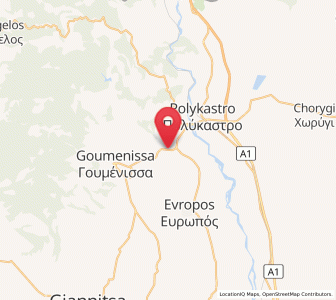 Map of Gorgópi, Central Macedonia