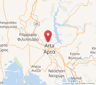 Map of Grammenítsa, Epirus
