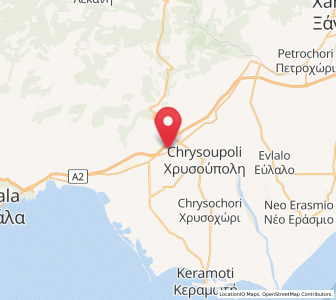 Map of Gravoúna, East Macedonia and Thrace