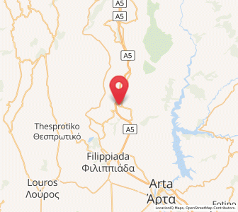 Map of Gymnótopos, Epirus