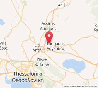 Map of Iráklion, Central Macedonia