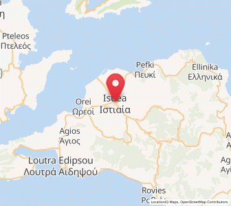 Map of Istiea, Central Greece