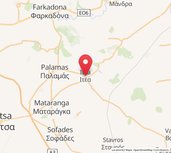 Map of Itéa, Thessaly