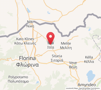 Map of Itéa, West Macedonia