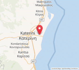 Map of Kallithéa, Central Macedonia