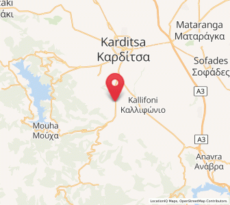 Map of Kallíthiro, Thessaly