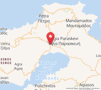 Map of Kalloní, North Aegean