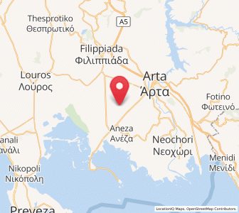 Map of Kalóvatos, Epirus
