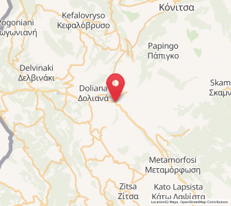Map of Kalpáki, Epirus