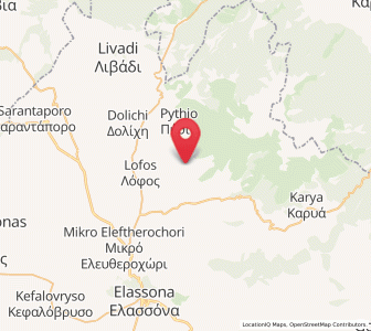 Map of Kalývia, Thessaly