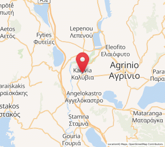 Map of Kalývia, West Greece