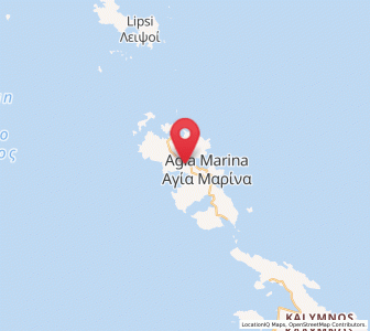 Map of Kamara, South Aegean