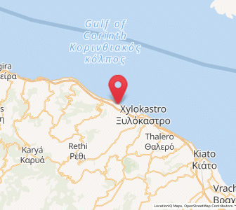 Map of Kamári, Peloponnese